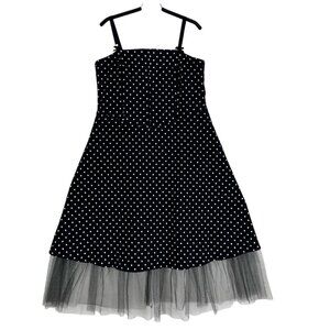 Vintage Torrid Dress Size 8 Black White